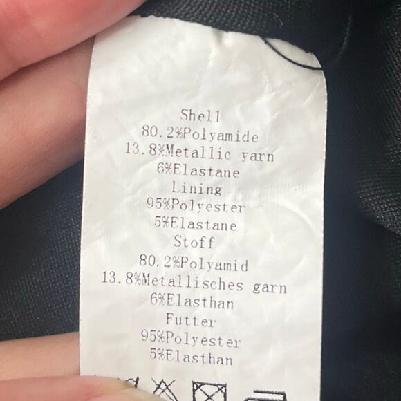 Grace Karin Silver Sequin Dress Sz L Holiday Glam Clubwear Ruched Sparkly NYE - Picture 16 of 16